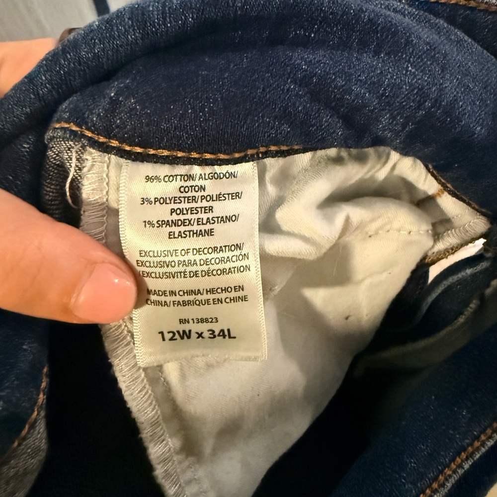 Idyllwind Dark Blue Flared Jeans - Picture 6 of 6